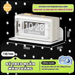 Phụ kiện hộp bút + khay đựng + kệ L ngắn + kệ L Dài + móc treo Dola Home - Phụ kiện bảng lỗ Pegboard kim loại