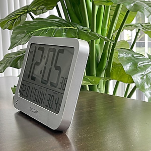 Đồng hồ để bàn, báo thức hiệu RHYTHM - JAPAN LCT084NR19- LCD CLOCKS - Vỏ Nhựa cao cấp ( Kích thước 22.4 x 15 x 1.8cm)