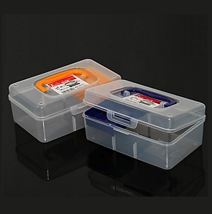 Hộp đựng các loại vật dụng, đồ dùng 2 ngăn đa năng Kokubo 800ml - Nội địa Nhật Bản (Giao màu ngẫu nhiên)