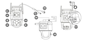Camera Wifi IMOU Cruiser Dual 10MP IPC-S7XP-10M0WED Xoay 360 Ngoài Trời - Hàng Chính Hãng