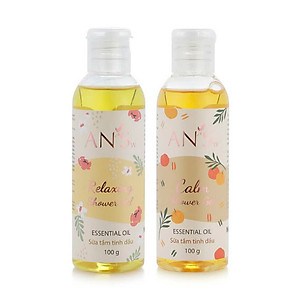 Hộp quà tặng combo 4 gel tắm AN'Sw tặng sinh nhật, 20/10, 20/11, Noel, Tết, Valentine, 8/3 (kèm túi giấy)