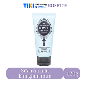 Sữa Rửa Mặt Rosette Làm Giảm Mụn Face Wash Pasta Acne Clear 120G