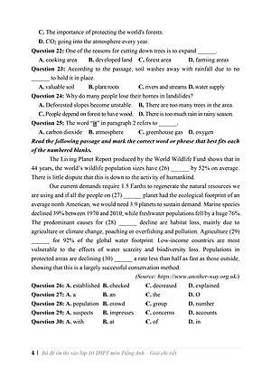 Bộ đề ôn thi vào lớp 10 THPT môn Tiếng Anh