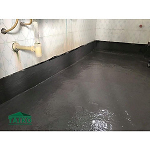 10 Kg Keo Sơn Chống Thấm Sàn TAIKO NITTON (Gốc Acrylic) -  Chống Thấm Lộ Thiên, Sàn Mái, Máng Xối, Ban Công, Lô Gia Tặng Kèm Vải Kết Cấu/Hiệu Quả Hơn Khi Pha Xi Măng