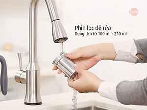 Bình ủ nhiệt iMat có phin lọc 1200ml màu xanh xám, ruột bình, phin lọc Inox 304
