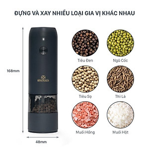 Máy Xay Tiêu Tự Động Bằng Điện Benchusch Màu Trắng/ Đen/ Xanh/ Đỏ