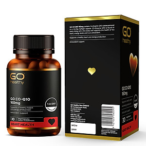 Bộ Sản Phẩm 3 Hộp Viên Uống Bổ Tim New Zealand Go Co Q10 160mg 30 Viên | Giảm Lão Hóa Tim Mạch; Giúp Cơ Thể Khỏe Mạnh - Nhập Khẩu Chính Hãng