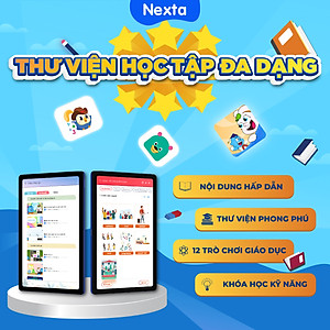 Máy tính bảng học tập thông minh Nexta Edutab Kid cho bé từ 5-8 tuổi - quản lý thời gian cho trẻ - 1 đổi 1 trong vòng 30 ngày, bảo hành 12 tháng