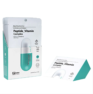 Hộp 10 miếng mặt nạ Peptide cao cấp Hàn Quốc BENEW - Peptide Vitamin Complex mờ/ giảm nếp nhăn dưỡng trắng da