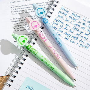 [Sơn Tùng M-TP Collection] Bút Bi Nước Mực Gel Bấm Ngòi 0.5 Nhanh Khô Siêu Mướt Nhiều Mực BST Limited Deli - Viết Bi Học Sinh Văn Phòng - EG17-BL