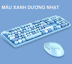 Bộ bàn phím và chuột không dây MOFII SWEET đa dạng màu sắc thiết kế nút tròn hiện đại - HÀNG CHÍNH HÃNG