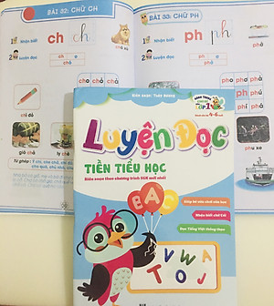 Sách- Combo 4 cuốn sách: Luyện viết 1, Luyện viết 2, Toán, Luyện đọc Tiền Tiểu Học (Hành trang cho bé vào lớp 1)