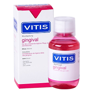 Nước súc miệng dành cho nướu nhạy cảm, sưng, chảy máu nướu, ngừa hôi miệng Vitis Gingival 150ml (dùng được cho phụ nữ có thai)
