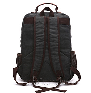 Balo nam thời trang vải canvas  phong cách mới- đi làm, đi học,đi chơi,đựng laptop (15,6")