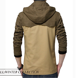 Áo khoác kaki nam 2 lớp có nón SITAKI thời trang cao cấp AKK15