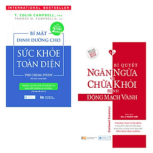 Combo 2 Cuốn Sách Y Học: Bí Mật Dinh Dưỡng Cho Sức Khỏe Toàn Diện, Bí Quyết Ngăn Ngừa Và Chữa Khỏi Bệnh Động Mạch Vành