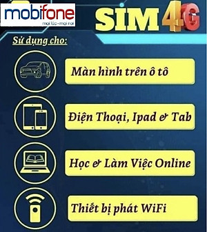 [có eSim]Sim 4G 5G MobiFone 50G/tháng dùng 12 tháng ko cần nạp thêm tiền