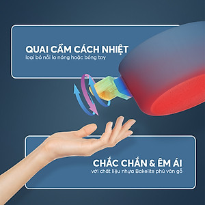 Nồi chống dính vân gỗ Elmich Nature EL-5206MG