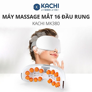 Máy massage mắt 16 đầu rung KACHI MK380 phun sương thư giãn - hàng chính hãng