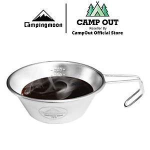 Đồ cắm trại bát nước Campingmoon campoutvn kiêm chén đựng đồ ăn nước chấm du lịch dã ngoại nấu ăn nhỏ gọn tay cầm chống nóng A080