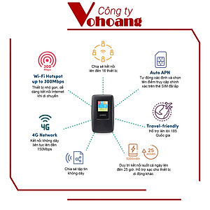 Bộ phát Wifi di động PROLiNK DL7203E dùng SIM 4G LTE 150Mbps, pin 5200mAH - Cổng RJ45 - Nâng Cấp Cổng Sạc TypeC - Hỗ Trợ Nano Sim