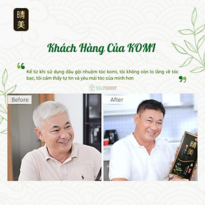 Dầu Gội Phủ Bạc Thảo Dược Komi Nhật Bản [Chai 500ml]