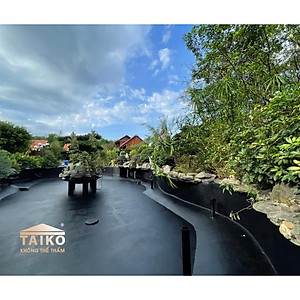Sơn Chống Thấm Đa Năng Gốc Bitum TAIKO BITSUN NO2 - Keo Sơn Chống Thấm Bể Cá Koi, Sàn Mái Nhà, Móng Nhà, Bể Âm