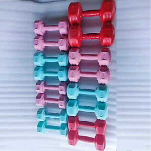 {1 Quả) Tạ Tay 1KG,1.5Kg,2KG,3KG,4Kg,5KG(Vỏ Nhựa Bọc Xi Măng)Dành Cho NAM, Nữ Chuyên Tập Gym Yoga Pilates, Thể Dục Thể thao Tại nhà(Màu NGẪU NHIÊN)