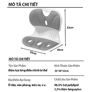 Ghế Công Thái Học Chỉnh Dáng Ngồi - Ghế Tựa Lưng Chống Cong Vẹo Cột Sống Cho Nam, Nữ, Trẻ Em - HÀNG CHÍNH HÃNG MINIIN