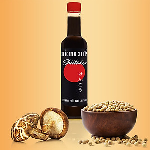 Đặc Sản Phan Thiết - Combo 3 Nước Tương Shiitake và 3 Nước Mắm Shiitake Chai Nhựa Cao Cấp 525Ml Từ Nấm Ngọt Shiitake Và Đậu Nành Nhật Bản