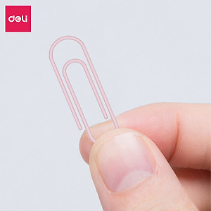 Hộp 160 kim kẹp giấy ghim vòng màu sắc pastel 29mm dùng kẹp tài liệu văn phòng phẩm giữ văn bản học sinh văn phòng đa năng tiện lợi Deli