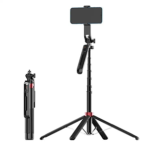 Gậy selfie tích hợp chân tripod cao 1m8 kèm phụ kiện chụp hình từ xa P185 - Hàng chính hãng