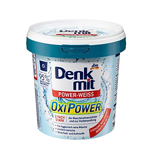 Bột tẩy trắng quần áo Denkmit Oxi Power Đức 750gr tẩy mạnh vết ố bẩn cứng đầu
