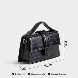 Túi Yuumy ( Thời trang nữ nắp gập sành điệu size 22 - Túi đeo chéo da Verein YN208 )