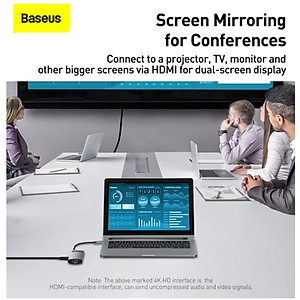 (Hàng chính hãng) Hub chuyển đổi đa năng Baseus Type-C - HDMI, USB, RJ45, SD, TF,... dành cho Macbook, Notebook, Laptop,... 