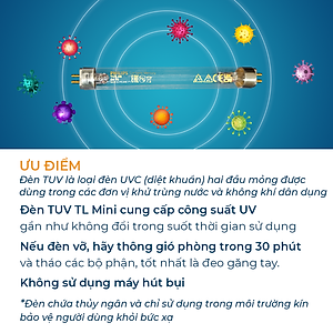 Đèn PHILIPS diệt khuẩn TUV 4W
