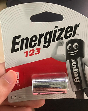 Pin CR123 Energizer Lithium 3V dùng cho máy ảnh (vỉ 1 viên) - Hàng chính hãng