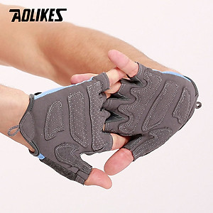 Găng tay tập Gym Nam Nữ AOLIKES A-112 Fitness Breathable Gloves