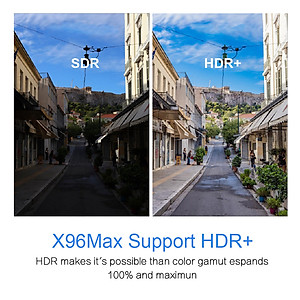 Android Box X96MAX-DDR4-4GB Amlogic S905X2 Android 8.1, bộ nhớ trong 32GB eMMC, 4K TV Box USB3.0 Dual Band WiFi Bluetooth Gigabit LAN - Hàng Nhập Khẩu