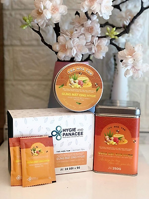 Trà Thảo Dược Gừng Mật Ong Hygie Giúp Giảm Các Triệu Chứng Ho Cảm, Đau Họng, Giảm Buồn Nôn, Giảm Đau Bụng Kinh