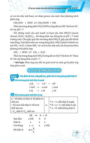 Sách Sổ Tay Học Nhanh Toàn Diện Kiến Thức Và Dạng Bài Hóa Học Lớp 10 - 11 - 12