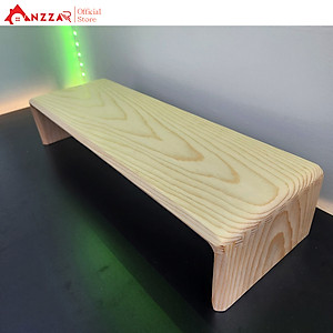 Kệ Màn Hình Máy Tính Monitor Sơn Phủ Bóng Kệ Gỗ Kê Màn Hình Uốn Cong Độc Đáo Sang Trọng Anzzar-06