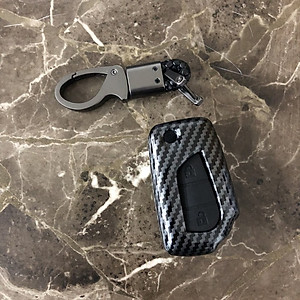 Bao da cacbon cao cấp bọc chìa khóa dành cho hãng xe Toyota