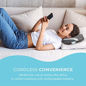 Gối massage 3D công nghệ Gel Touch, Pin sạc kèm nhiệt hồng ngoại HoMedics SP-135HJ Nhập khẩu USA