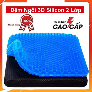 Đệm ngồi 3D Silicon văn phòng PEAFLO thế hệ mới, cấu trúc tổ ong 2 lớp thoáng khí, giảm áp lực lên mông, giảm đau mông.