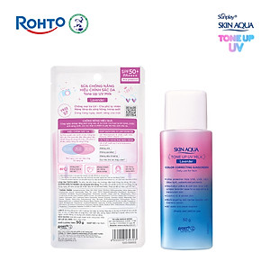 Sữa chống nắng nâng tông Skin Aqua Tone up Lavender cho da tối màu & da vàng Sunplay Skin Aqua Tone Up UV Milk Lavender SPF 50+ PA++++ 50g