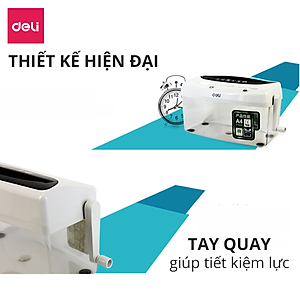 Máy Hủy Tài Liệu Mini Deli Chính Hãng Nhỏ Gọn, Dễ Dàng Sử Dụng - Phù Hợp Cho Văn Phòng, Doanh Nghiệp, Gia Đình - 9935