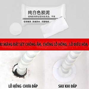 Combo 5 Gói Xi Măng Dẻo 20g Bịt Lỗ Điều Hoà, Đường Ống Nước, Keo Dán Lỗ Tường Bằng Xi Măng