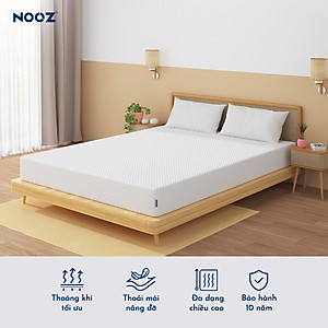 Nệm Foam NOOZ Home Goods  Tiêu Chuẩn CertiPUR-US Với Hai Tầng Foam Nâng Đỡ Ruột Đệm Cao Su Non Vỏ Nệm Tencel