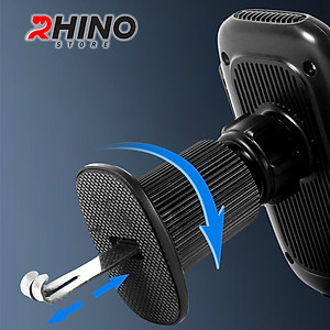 Kệ kẹp điện thoại trên ô tô Rhino KP702, giá đỡ gắn điện thoại trên điều hòa xe tiện lợi - Hàng chính hãng